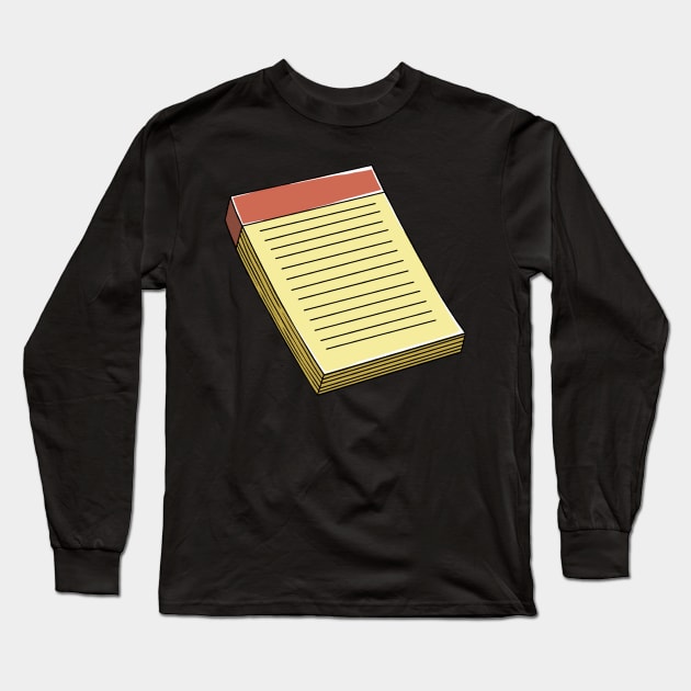 Legal Pad Lawyer Law Firm Lawyers Long Sleeve T-Shirt by fromherotozero